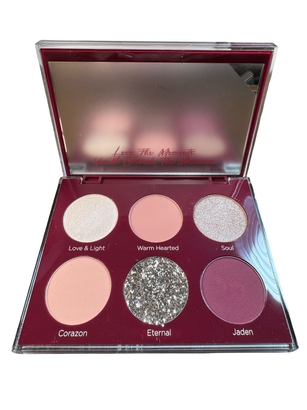 Dominique Cosmetics Unconditional Eyeshadow Palette 6 Neutral Pink Mauve Glitter - Picture 4 of 6